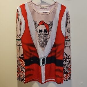 Ugly Christmas Sweater Red Santa Shirt